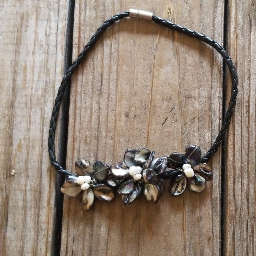 Hand made flower necklace
